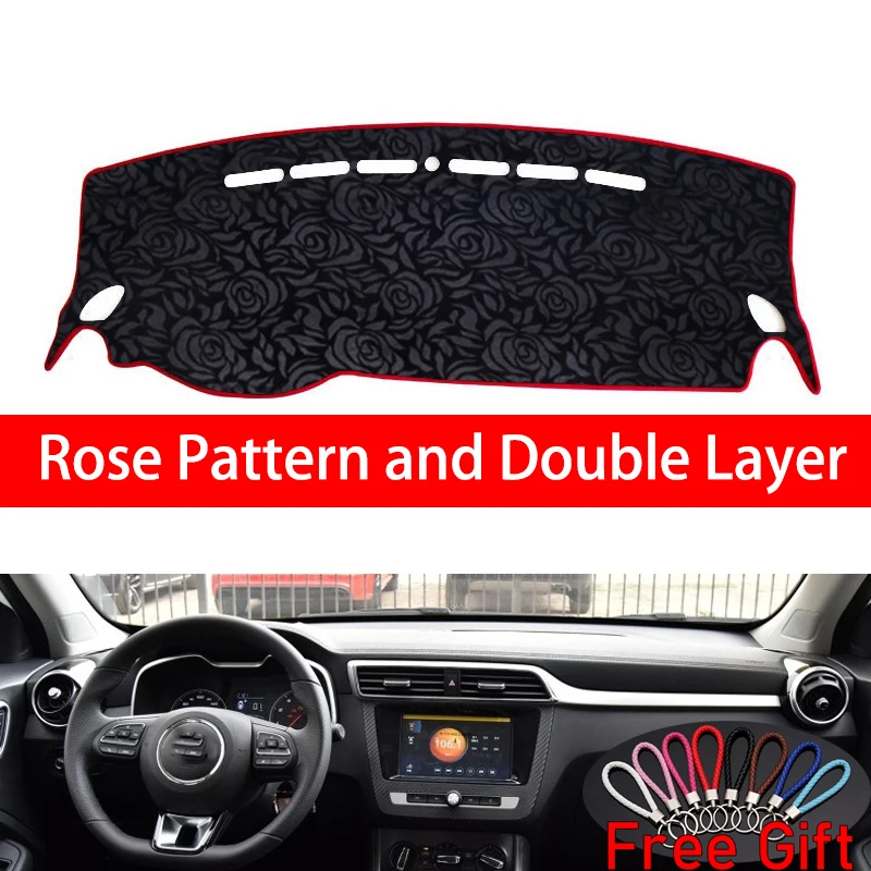 Роза рисунок для MG ZS EZS 2017 2018 2019 крышка приборной панели автомобильные аксессуары