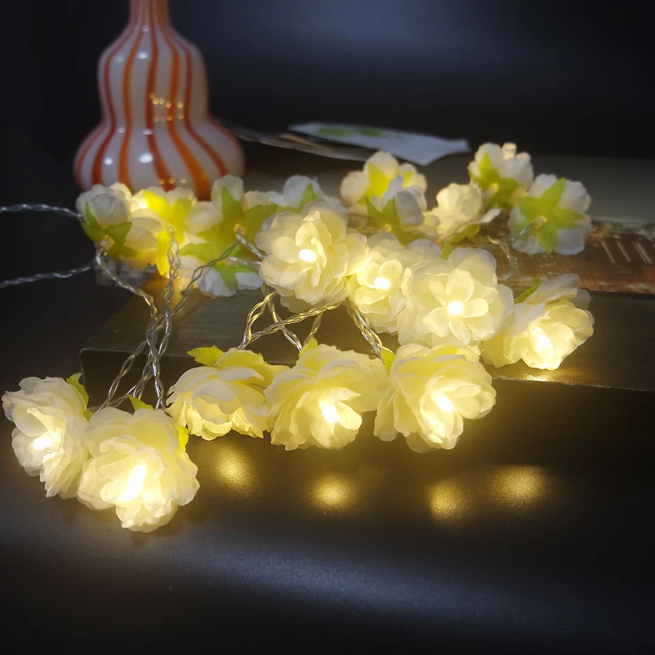 СВЕТОДИОДНЫЕ гирлянды ручной работы в виде кремового цветка праздничное