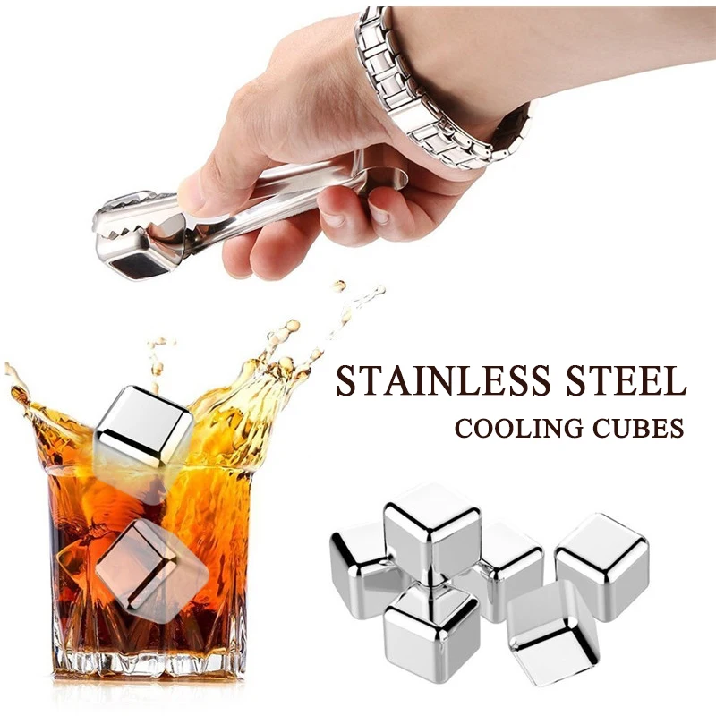 Нержавеющие стальные камни для виски, лед из камня мыльного сланца Glacier Cooler Stone, охладитель шампанского, напитков из вина и пива с карманом.