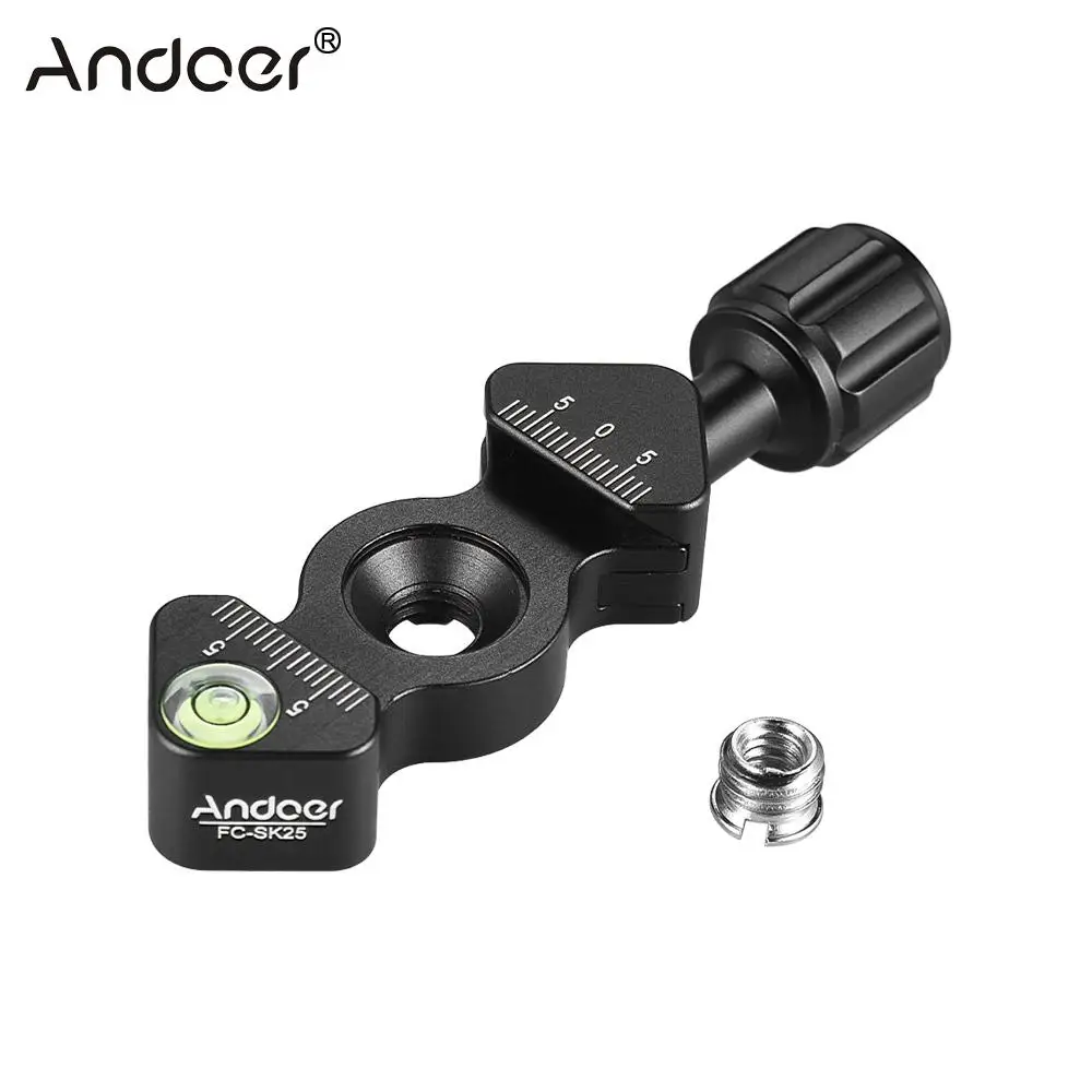 Andoer SmallRig Plate Quick Release Clamp for Arca-Swiss 1/4&quot&amp3/8&quot Screw Hole Tripod Grips Knob-Type RSS Kirk Marking |