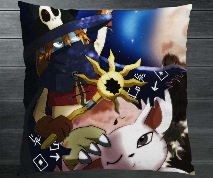 Digimon Приключения Tailmon Wizarmon две стороны 40x4 0 см наволочка чехол для подушки Чехол