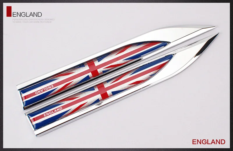 Стайлинг автомобиля в форме флага крыло боковое металлическое лезвие