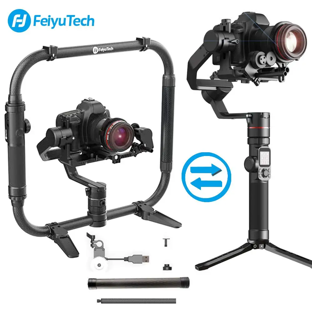 FeiyuTech AK4000 3-осевой Ручной Стабилизатор камеры Gimbal для Sony Canon 5D 6D Mark Panasonic GH5 Nikon D850 4