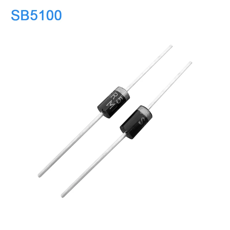 20 шт. диод Шоттки SR5100 5А/100В DO-27 SB5100 | Электронные компоненты и принадлежности