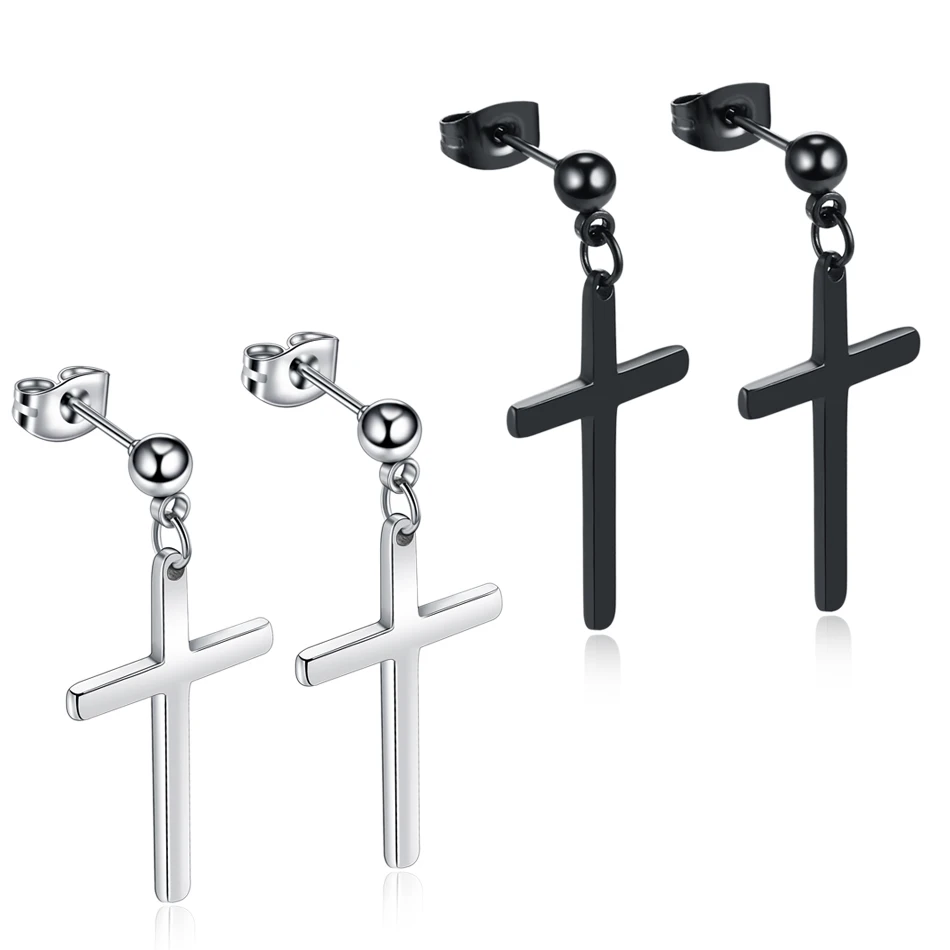 Серьги-гвоздики из стали для мужчин и женщин ювелирные украшения прокола