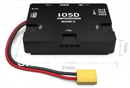 Dji big osd iOSD MARK II ACE ONE система автопилота (поддержка WKM сейчас) Work 20C ~ 60C нет