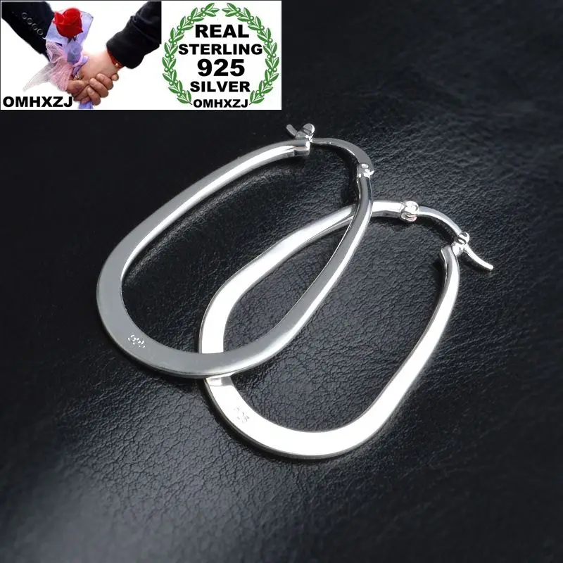 Серьги-кольца OMHXZJ из серебра 925 пробы с U-образной формы