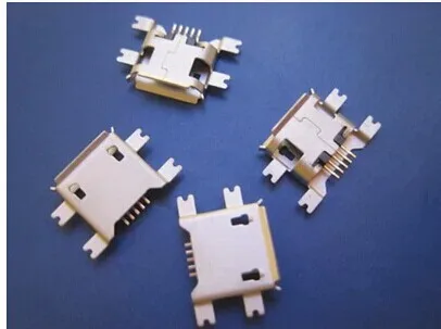 10 шт. MICRO 1 27 Shen пластина USB 5P Женский позолоченный 5-контактный 4-контактный SMD Samsung