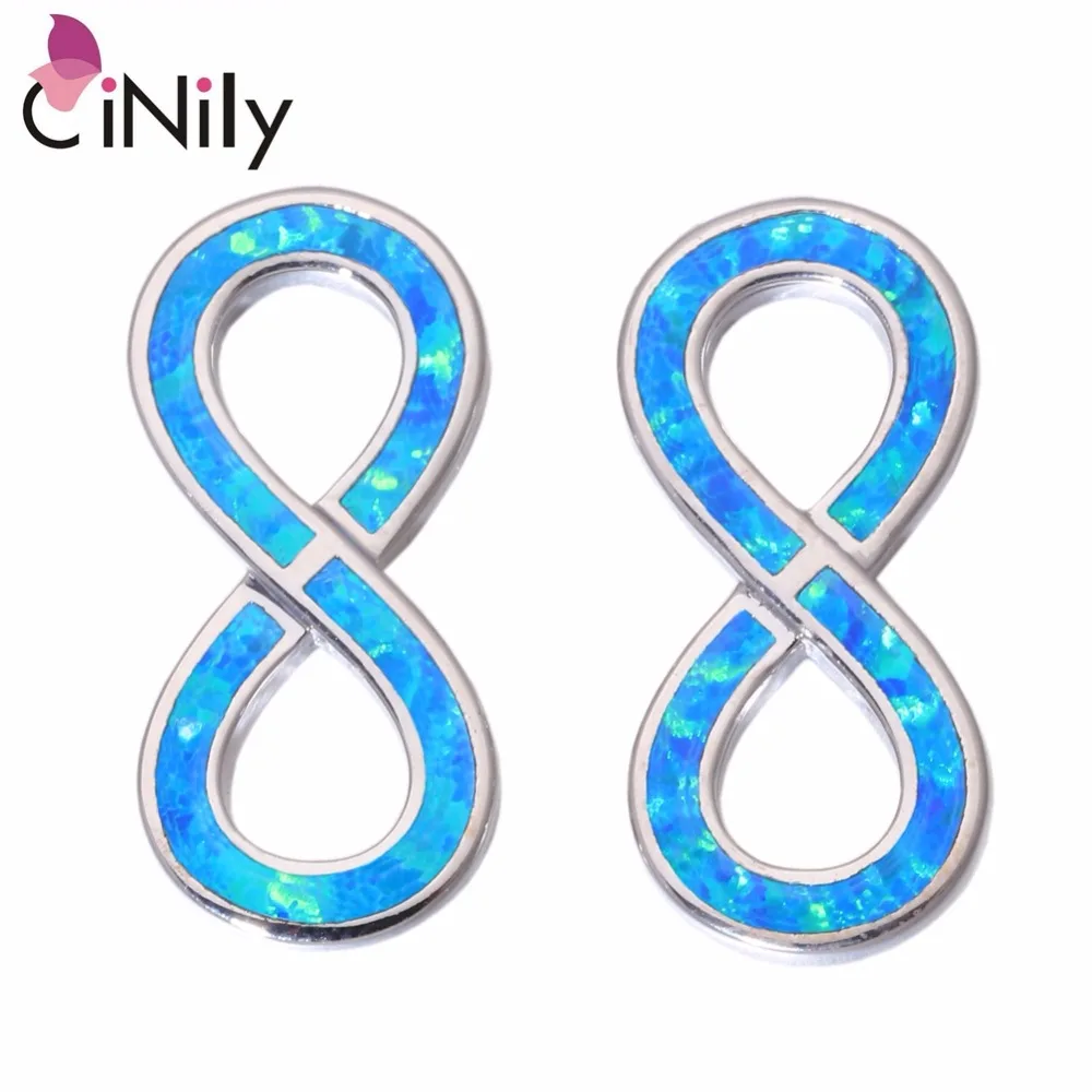 Женские серьги-гвоздики с опалом 19 мм | Украшения и аксессуары