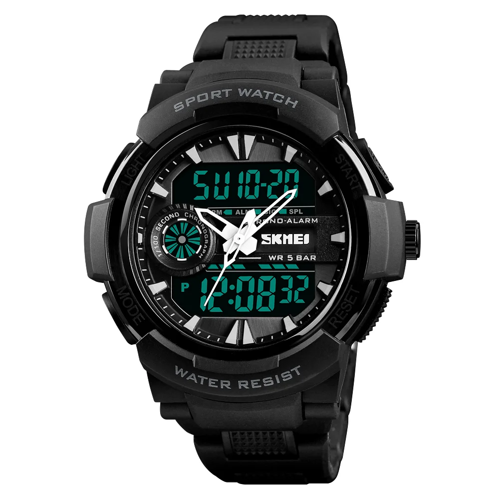 SKMEI 1320 Chrono Sports Watches Mens LED Digital Quartz Watch Waterproof Electronic Military Men Wrist Relogio Masculino | Наручные часы