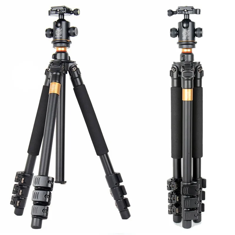QZSD Q471 Профессиональный Портативный Алюминий штатив-Трипод с панорамной
