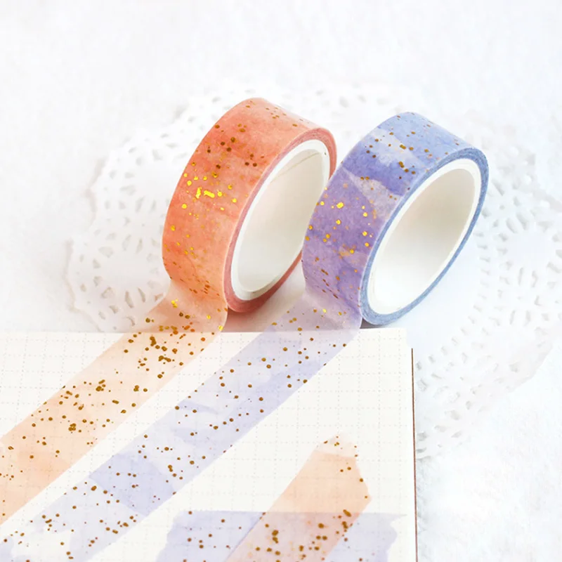 1 5-3 см * 5 м водостойкая Золотая Серия васи лента DIY Дневник скрапбук Бумажные