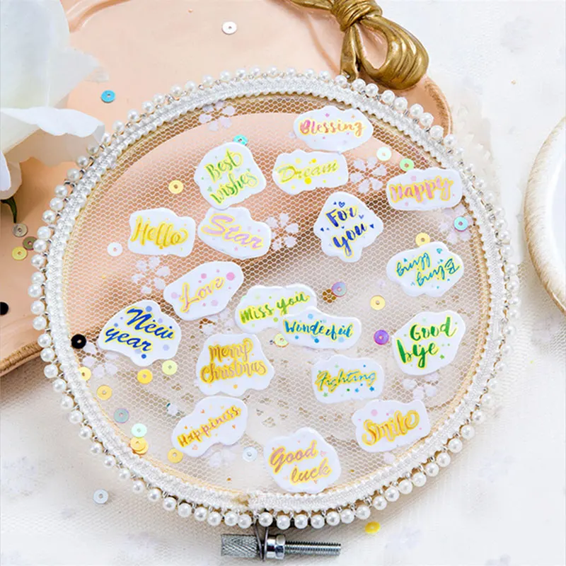 100 шт./лот Симпатичные Английский алфавит мини бумаги уплотнительная Стикеры s