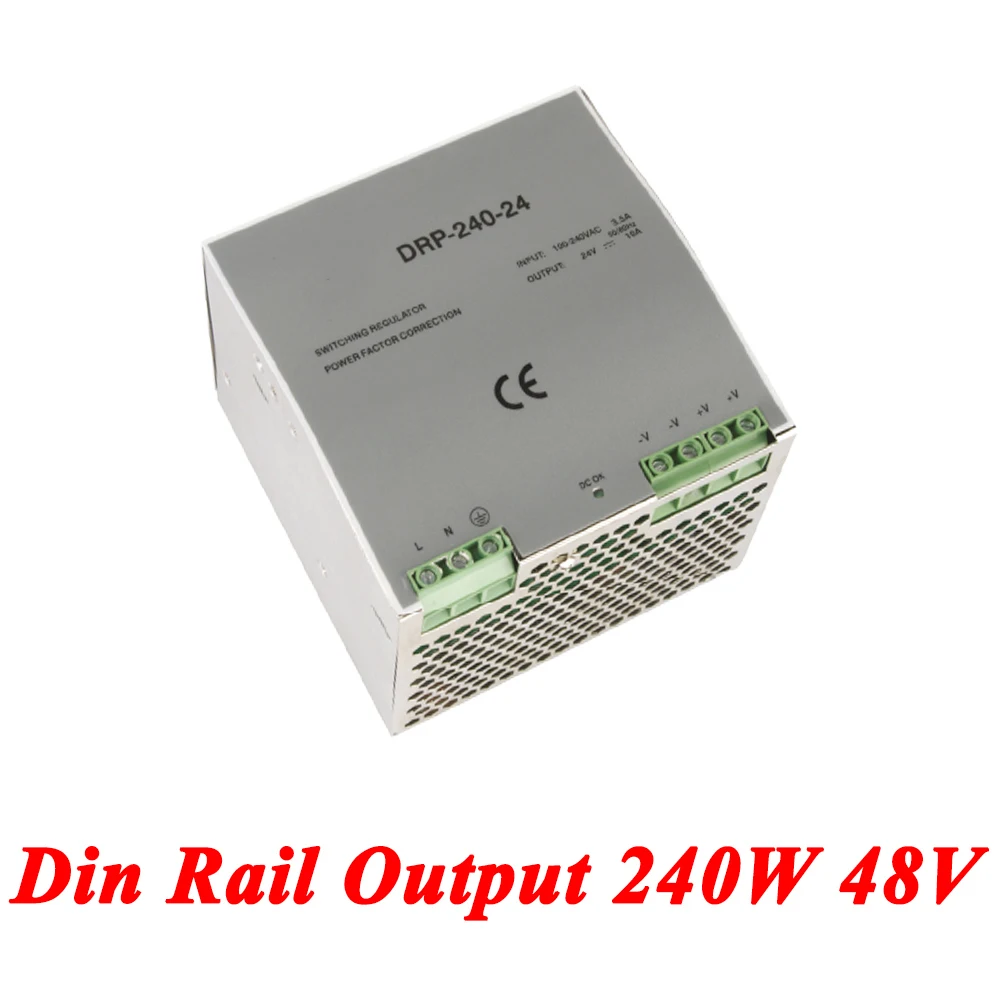 DR-240 Din Rail Power Supply 240W 48V 5A Switching AC 110v/220v Transformer To DC 48v ac dc converter | Обустройство дома