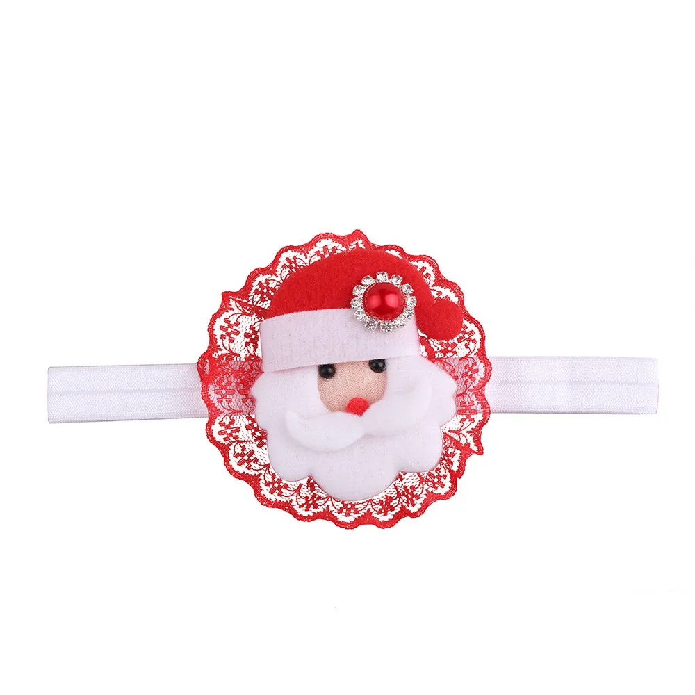 New 2019 cute lovely kid children Merry Christmas Party Headwear Girls Infant Hair Band Bow Headbands Flower Accessories #W | Детская