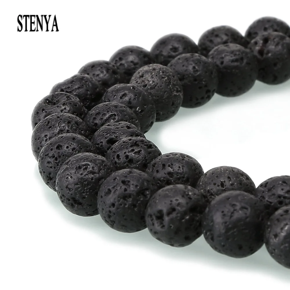 Вулканическая круглая Лавовая подвеска STENYA драгоценное украшение из природного