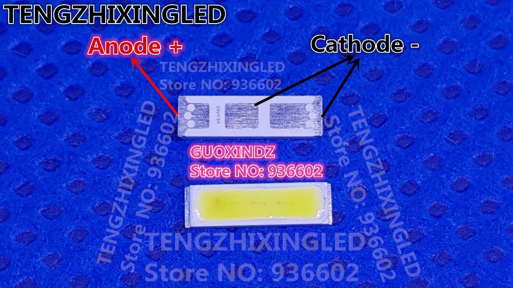 400 шт. светодиодная подсветка 1 Вт 6 в 7020