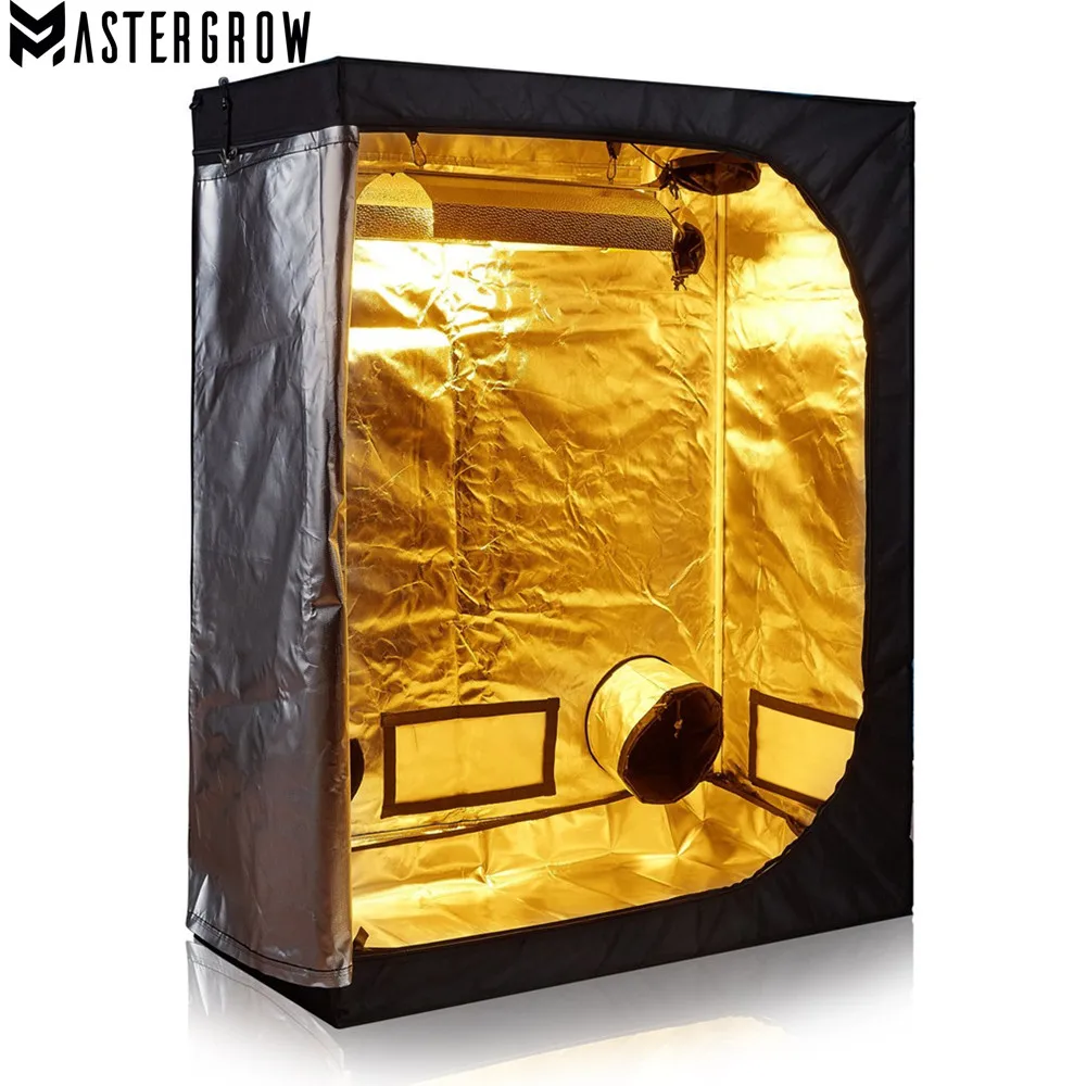 MasterGrow 120X60X150cm Внутренний гидропонический гроубокс для выращивания растений с отражающим миларом, экологически безопасные теплицы для сада.