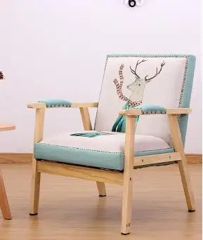 Диван-стул из массива дерева для отдыха. Одноместный диван. Индивидуальный