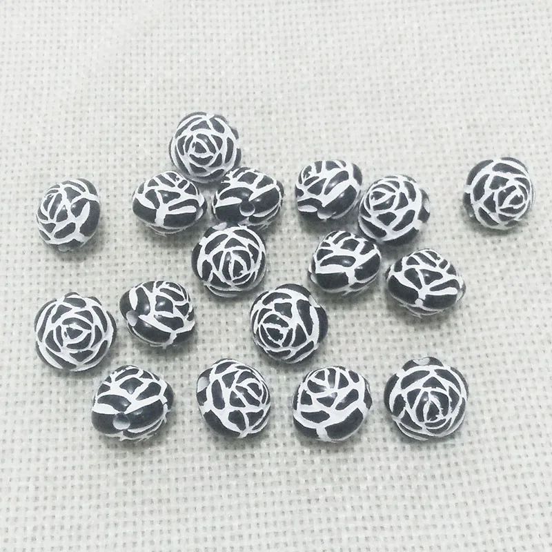 20 шт. ювелирные изделия бусины цветок розы серьги жемчужное колье ожерелье