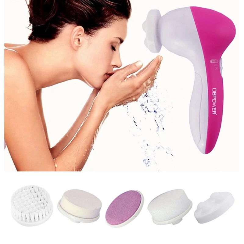 Multifunction Electric Face Facial Cleansing Brush Spa Operated Kit Skin Care Massage Whitening Hxfoliation Tool Sets | Красота и