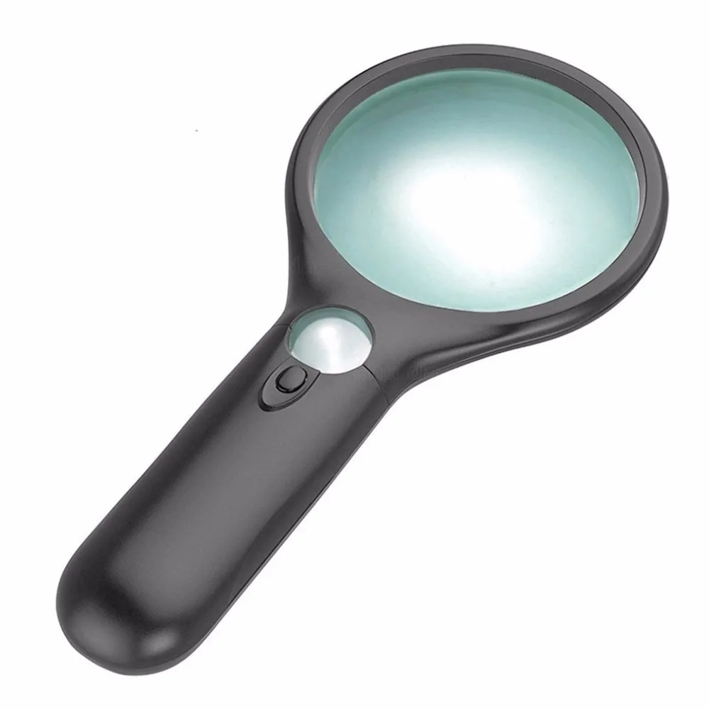Лупа с подсветкой для чтения 6902 3 светодиодный карманный светильник микроскоп