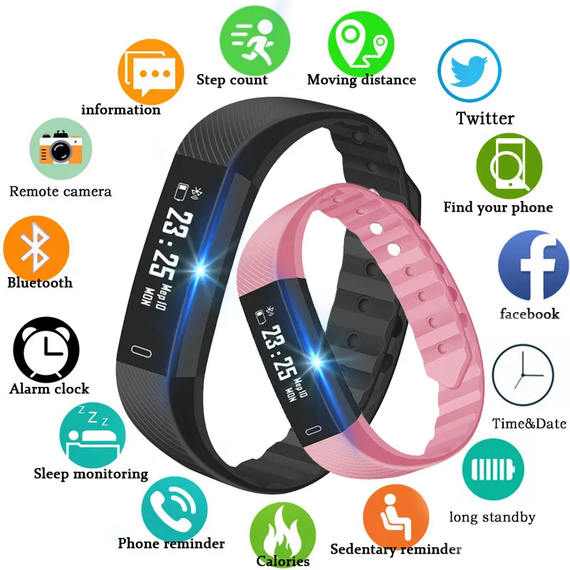 ID115 PLUS 2 0 96 цветной дисплей Смарт-часы пульсометр кровяное давление кислородный