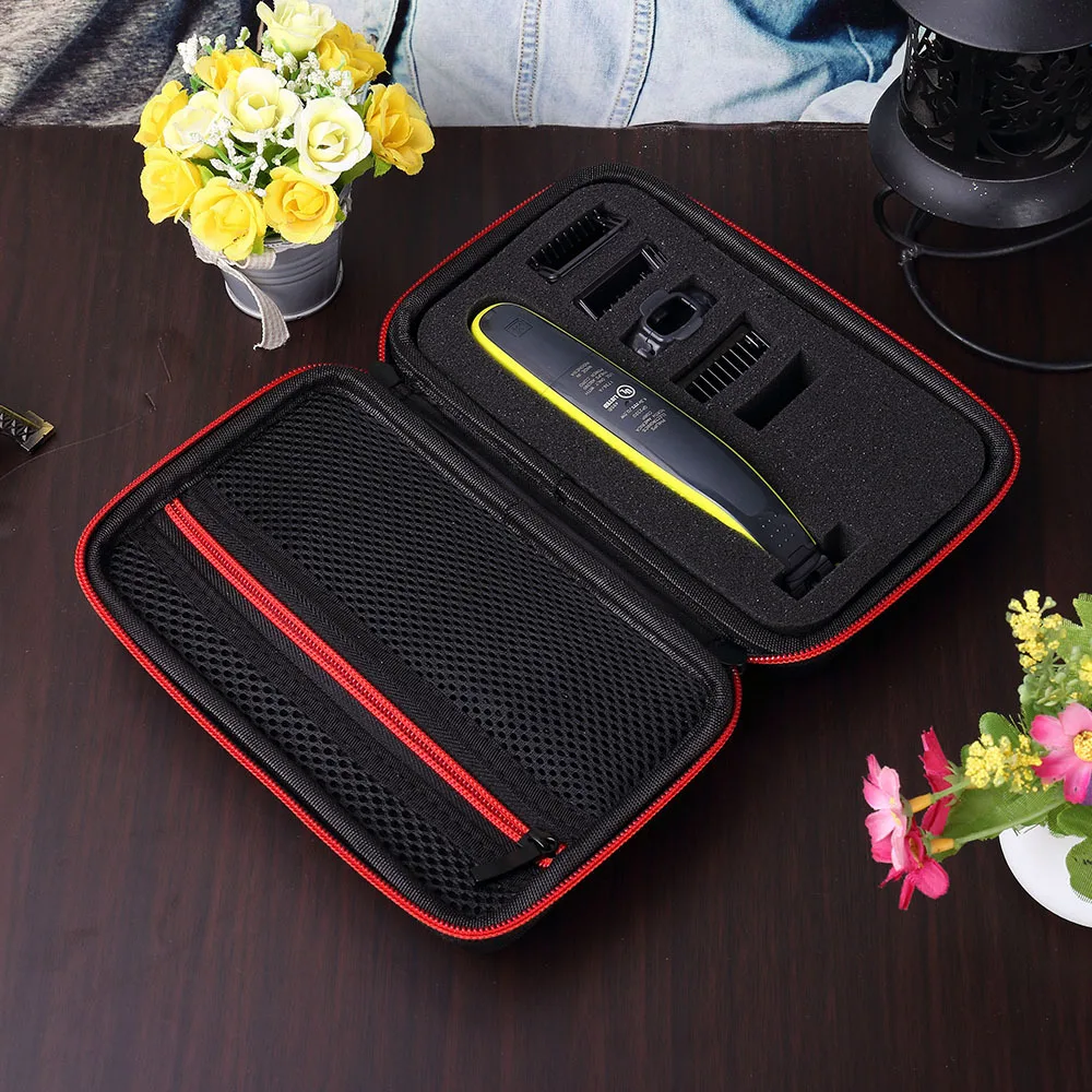 2019 Newest EVA Hard Portable Cover Case for Philips OneBlade Trimmer Shaver and Accessories PU Travel Bag Storage Pack Box | Электроника