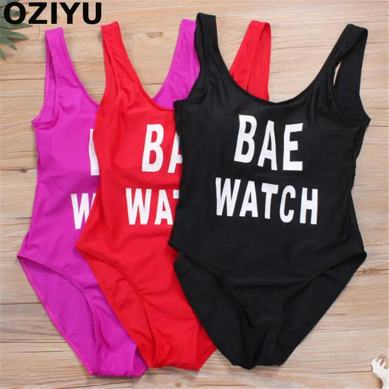 Боди BAE WATCH 9 цветов купальник с подкладкой красный Монокини комбинезоны
