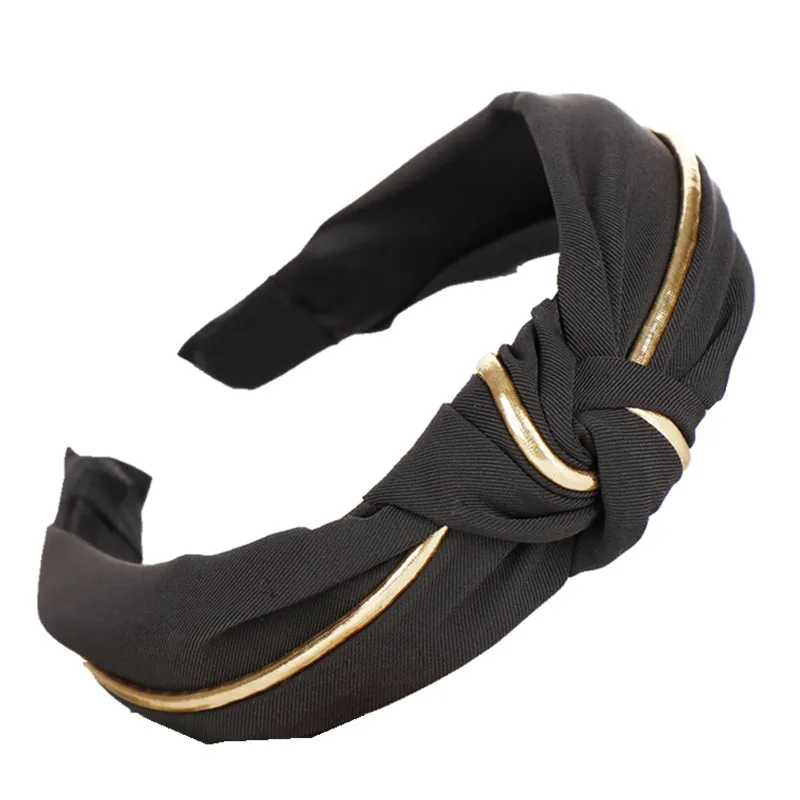 Knotted Hairband Turban Headband for Girls Women Lady Spring Summer Handmade No Slip Bowknot Head Hair band Hoop Accessorie |