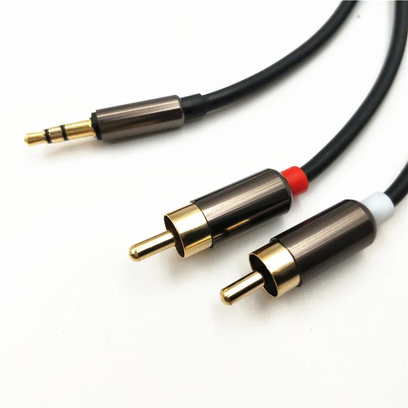 1 м RCA кабель 2 к 3 5 аудио мм разъем AUX для DJ усилителей сабвуфера Аудио микшера