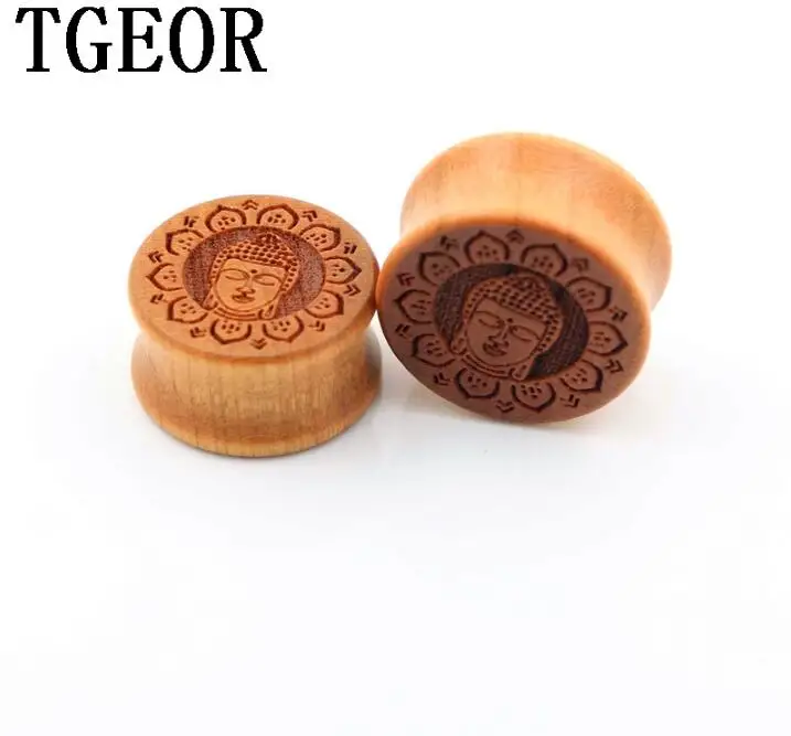 Розничная продажа 1 пара резная оригинальная штепсельная Вилка для ушей в виде