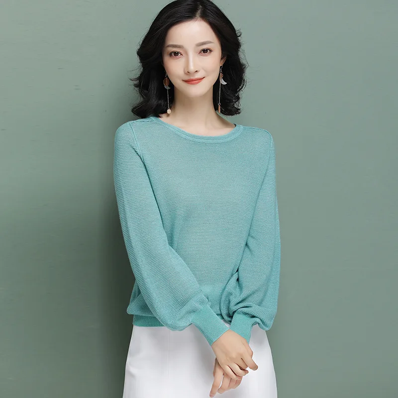 Spring Casual Knitted 4 Solid Color O Neck S-xl Loose Women Sweater Jl-hy012 | Женская одежда
