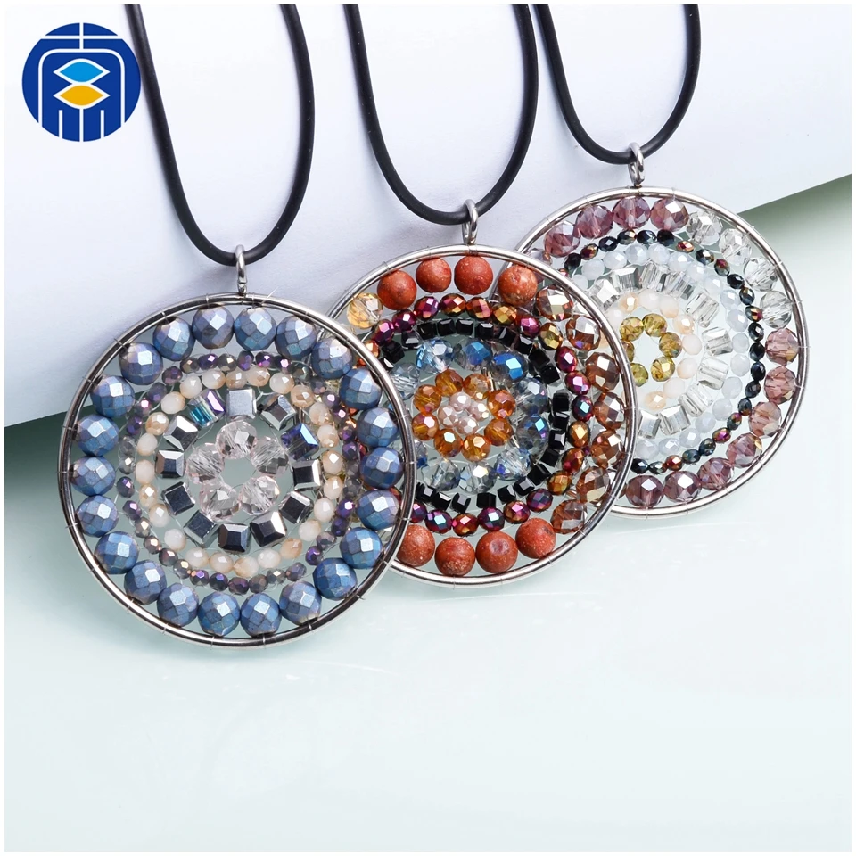 Цепочка с подвеской ручной работы JuleeCrystal оптовая продажа ожерелье цветком