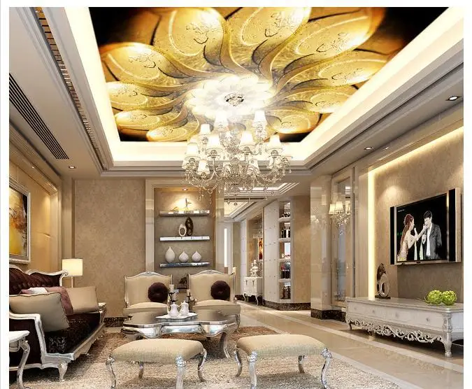 Custom 3d ceiling wallpaper The zenith of mural design | Обустройство дома