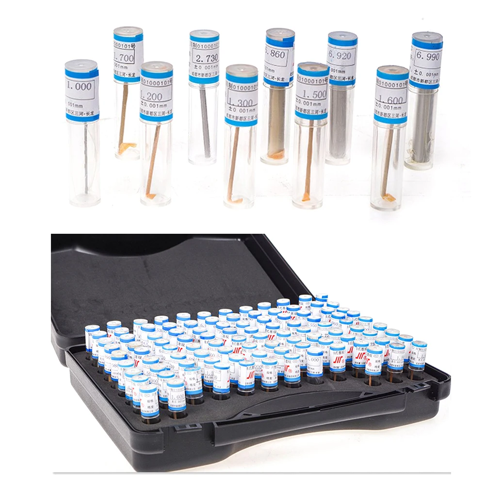 Набор стальных штифтов 98 шт. 0 30-10 00 мм 50 шаг 01 измерительный стержень плавный