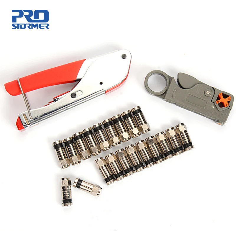 Набор плоскогубцев для зачистки проводов PROSTORMER RG6/RG59 инструмент с коаксиальным