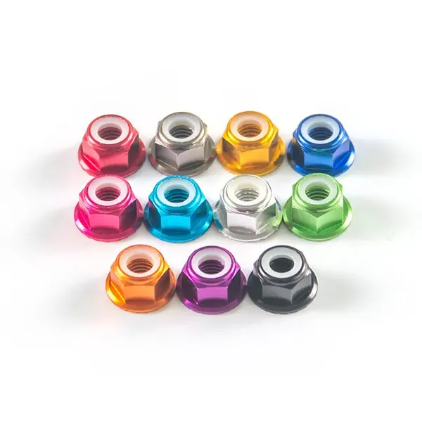 Многоцветная 6061 фиксирующая гайка из алюминиевого сплава M5 (набор 10 по часовой