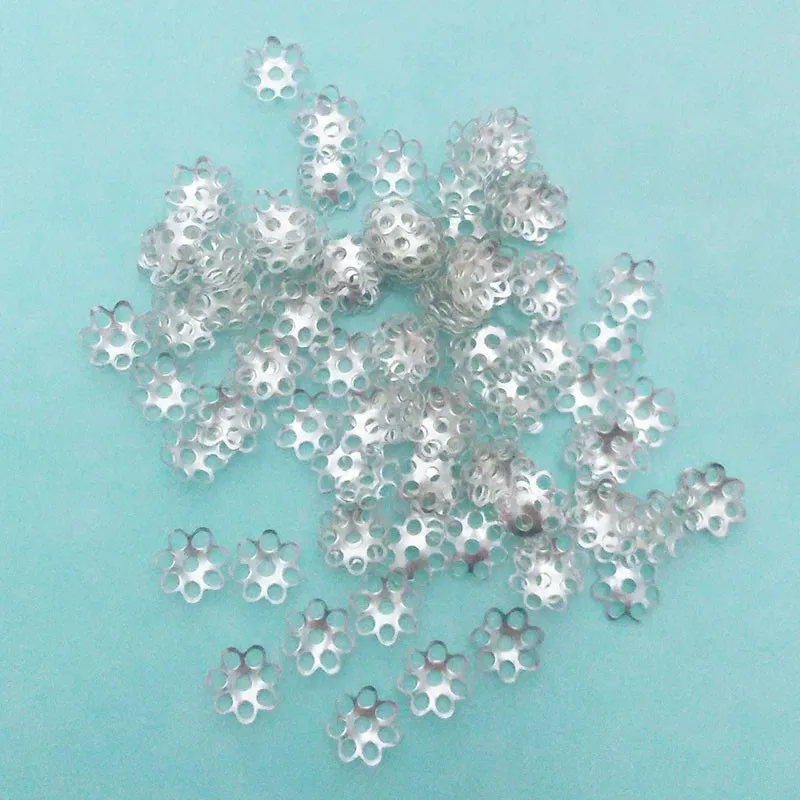 Колье-чокер фурнитура для изготовления бусин Концевики застежка кисточки цветок