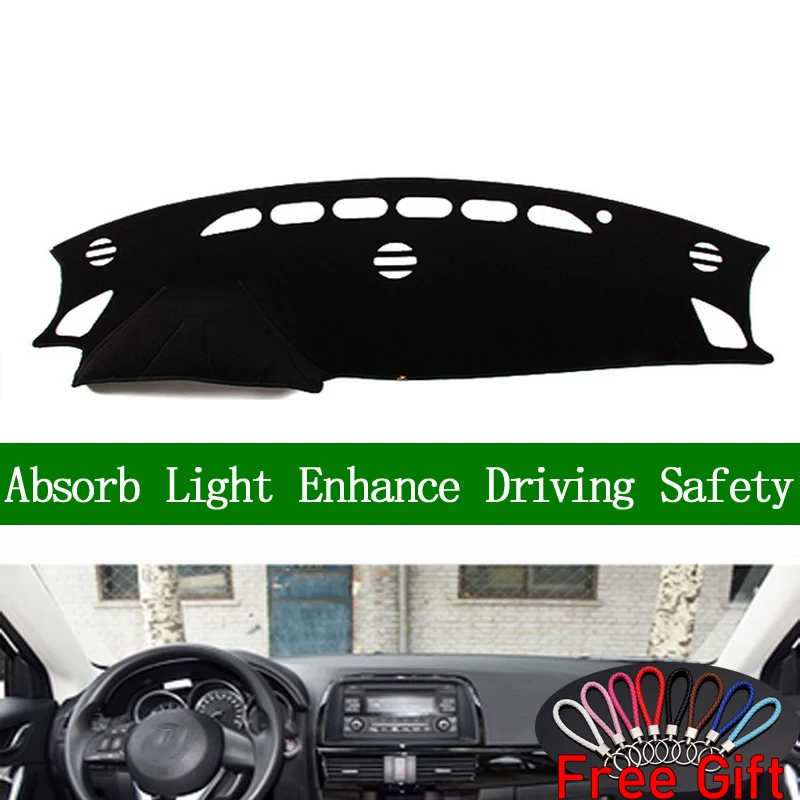 Для mazda cx-5 CX5 2013 2014 2015 2016 приборной панели солнцезащитный козырек нескользящий