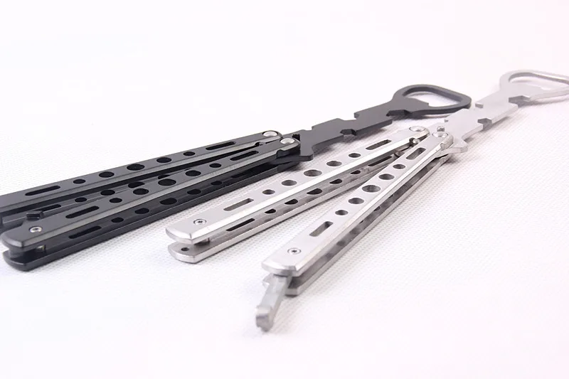 Тренировочная бабочка Balisong тупой нож стильная открывалка для пивных бутылок 20