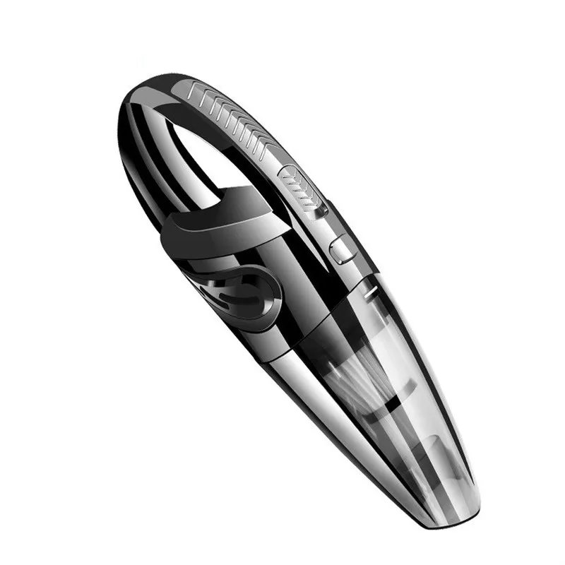 Portable Handheld USB Rechargeable Car Vacuum High Power Cordless Cleaner DC-12-24V Black Wet and Dry Dual Use | Бытовая техника