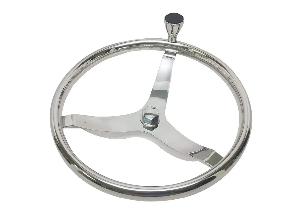 Вращающаяся ручка для руля лодки 3 Спицы SS захваты пальцев гайка колпачок|Морское