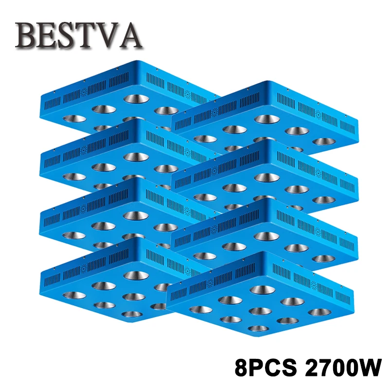 Светодиодная лампа полного спектра BESTVA 8 шт./лот 2700 Вт для комнатных растений