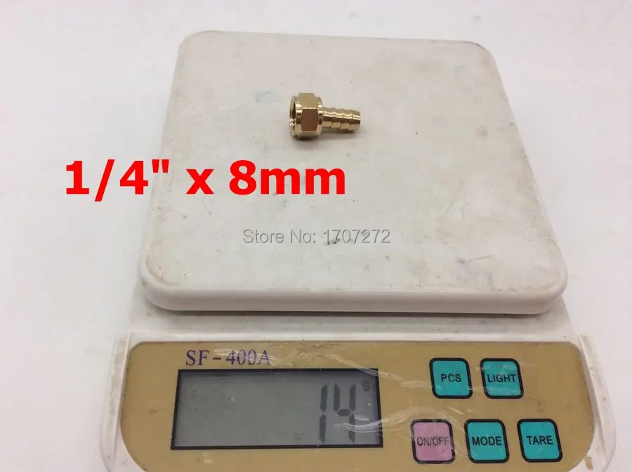 Бесплатная доставка медный фитинг 8 ммhose Барб x 1/4 &quotдюймовый Женский латунный