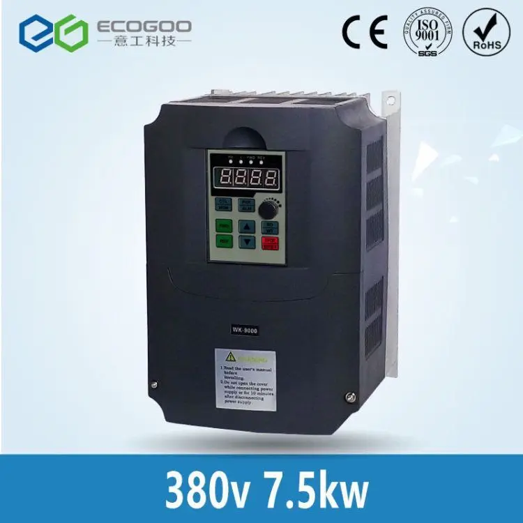 7.5KW 380VAC Инвертор VFD переменная частота 3HP вход выход 17A 400 Гц ЧПУ шпиндель
