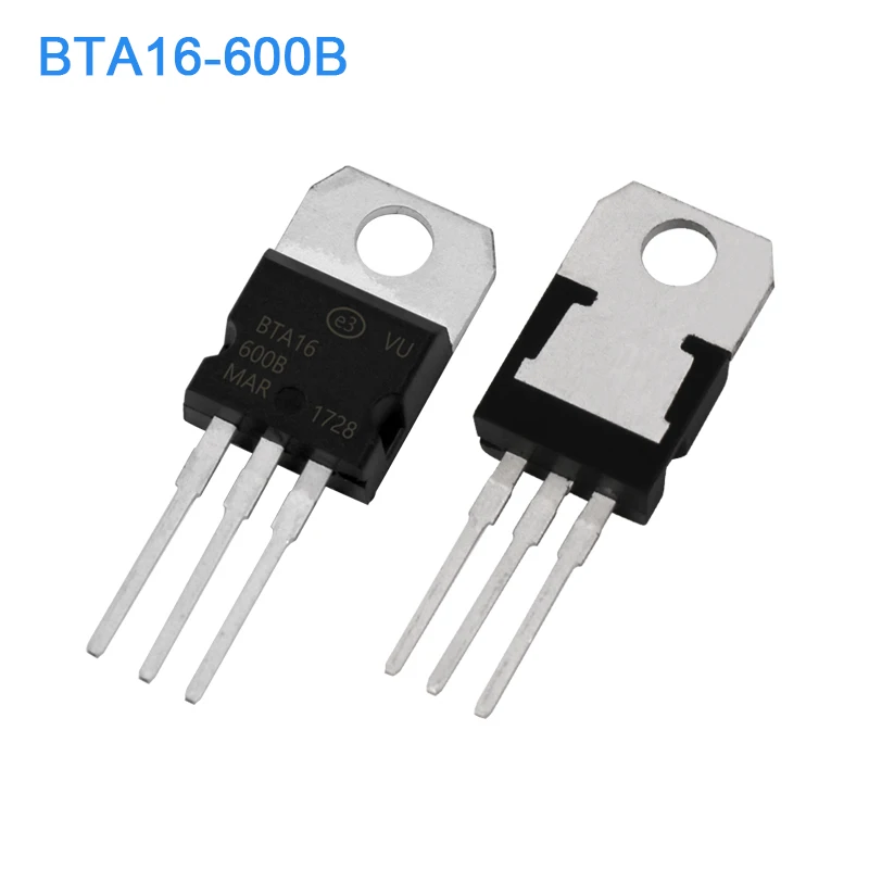 10 шт. BTA16-600B-220 BTA16-600 TO220 16-600B BTA16 600V 16A триакс Новый и оригинальный | Электронные