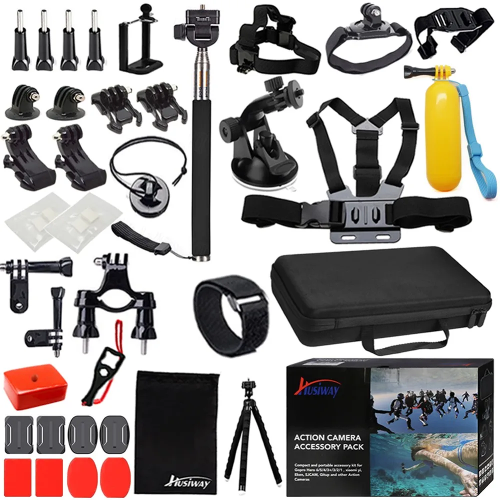 Аксессуары husiway набор для Gopro hero 7 6 5 4 3 комплект SJCAM SJ5000/Sony/Soocoo/Eken Campark камера