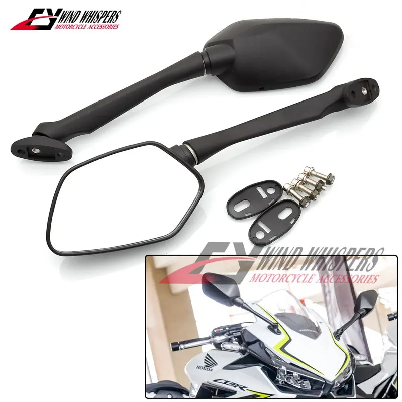 Мотоциклетные боковые зеркала заднего вида черный для Honda CBR500R CBR 500 R 2013-2017 CBR300R