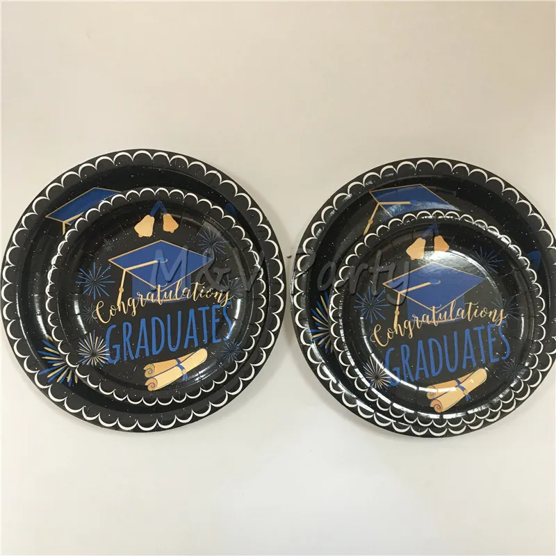 32 шт./лот набор одноразовых столовых приборов для выпускного вечера 7 дюймов 9